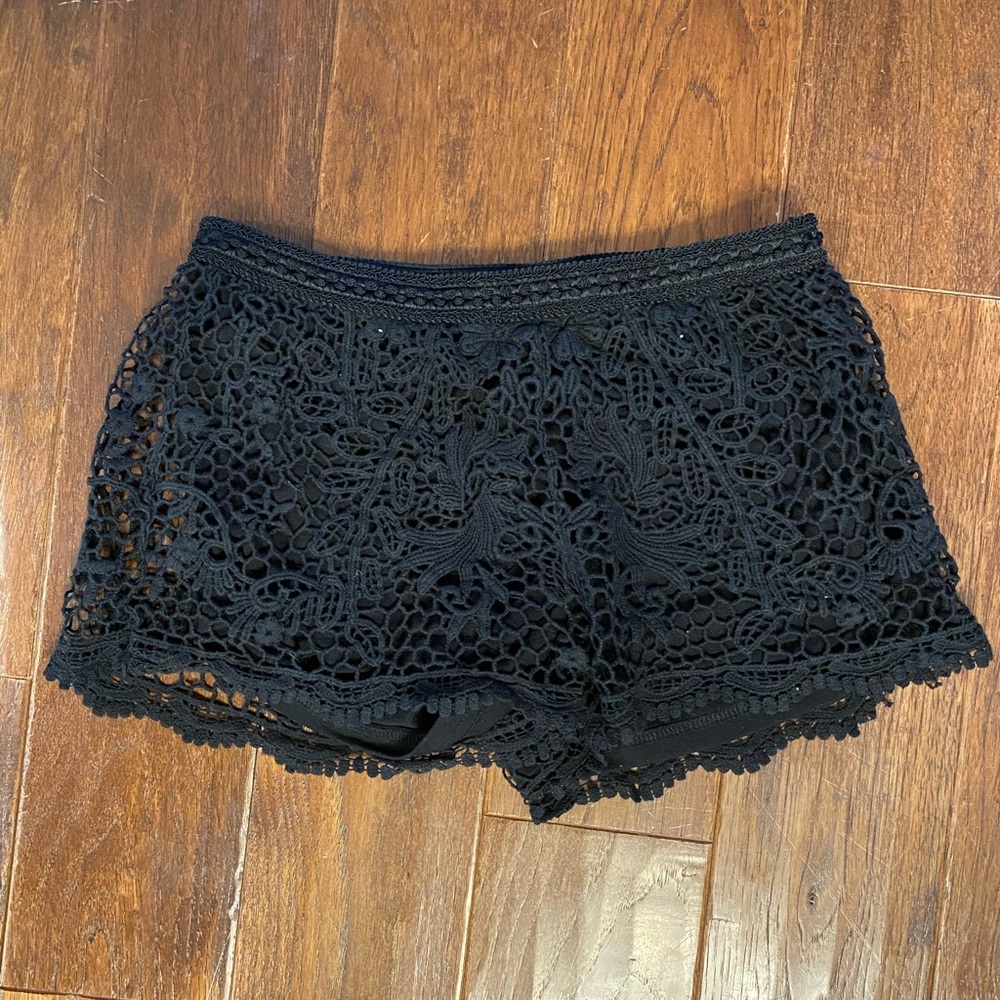 Missimo Supply Co. black lace shorts
